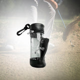 Maxbell Golf Ball Bag PU Leather Golf Ball Holder Bag Golf Ball Carry Bag Golf Pouch Black