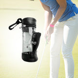 Maxbell Golf Ball Bag PU Leather Golf Ball Holder Bag Golf Ball Carry Bag Golf Pouch Black