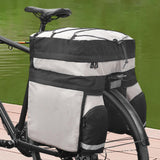 Maxbell Bike Pannier Large Capacity Luggage Bicycle Bag for Road Bike Cycling Travel Gray