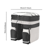 Maxbell Bike Pannier Large Capacity Luggage Bicycle Bag for Road Bike Cycling Travel Gray