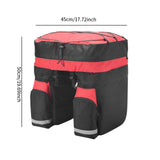 Maxbell Bike Pannier Large Capacity Luggage Bicycle Bag for Road Bike Cycling Travel Red