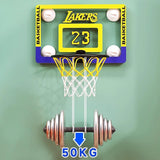 Maxbell Door Hanging Basketball Hoop Easter Shatterproof Backboard for Teens Outdoor 52cmx36cm