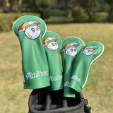 Maxbell 4x Golf Head Cover for Golf Club Golfer Equipment Portable Protective Sleeve Green