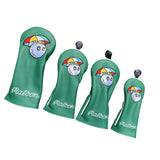 Maxbell 4x Golf Head Cover for Golf Club Golfer Equipment Portable Protective Sleeve Green