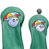 Maxbell 4x Golf Head Cover for Golf Club Golfer Equipment Portable Protective Sleeve Green