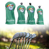 Maxbell 4x Golf Head Cover for Golf Club Golfer Equipment Portable Protective Sleeve Green