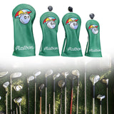 Maxbell 4x Golf Head Cover for Golf Club Golfer Equipment Portable Protective Sleeve Green