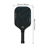 Maxbell Pickleball Racket Carbon Fiber Pickleball Racket for Outdoor Sports Training Style A