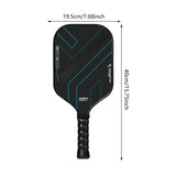 Maxbell Pickleball Racket Carbon Fiber Pickleball Racket for Outdoor Sports Training Style B