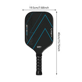 Maxbell Pickleball Racket Carbon Fiber Pickleball Racket for Outdoor Sports Training Style C