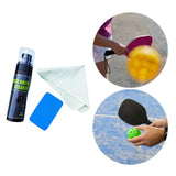 Maxbell Pickleball Racket Cleaning Spray with Sponge 100 ml Portable Maintenance Kit Round Bottle Set