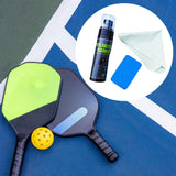 Maxbell Pickleball Racket Cleaning Spray with Sponge 100 ml Portable Maintenance Kit Round Bottle Set