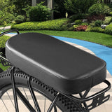 Maxbell Bicycle Rear Seat Cushion PU Leather Cushion for Folding Bikes Touring Bikes Medium