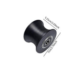 Maxbell Elliptical Roller Wheel 2.76inchx2.03inch Equipment for Garage Adults Indoor
