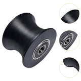 Maxbell Elliptical Roller Wheel 2.76inchx2.03inch Equipment for Garage Adults Indoor