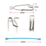 Maxbell Downrigger Weight Snubber Compact Outdoor Stainless Steel with Trolling Snap