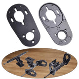 Maxbell 2 Pieces Electric Skateboard Motor Mount Bracket Compact Adjustable Hardware
