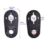 Maxbell 2 Pieces Electric Skateboard Motor Mount Bracket Compact Adjustable Hardware