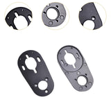Maxbell 2 Pieces Electric Skateboard Motor Mount Bracket Compact Adjustable Hardware