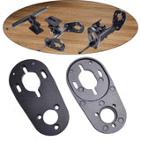 Maxbell 2 Pieces Electric Skateboard Motor Mount Bracket Compact Adjustable Hardware
