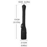 Maxbell Dragon Boat Paddle Storage Bag Organizer Accessory Wear Resistant 131x21.5cm Black