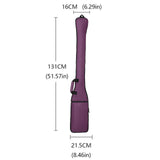 Maxbell Dragon Boat Paddle Storage Bag Organizer Accessory Wear Resistant 131x21.5cm Purple