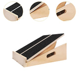 Maxbell Slant Board Calf Stretcher Wood Adjustable Balance Board for Sports Gym Home