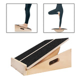 Maxbell Slant Board Calf Stretcher Wood Adjustable Balance Board for Sports Gym Home
