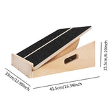 Maxbell Slant Board Calf Stretcher Wood Adjustable Balance Board for Sports Gym Home
