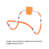 Maxbell Situp Training Tool Steel for Abdominal Core Strength Training Gym Use Belly orange