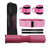 Maxbell Barbell Pad Set Comfortable Gift Binding Straps Neck Shoulder Back Protector