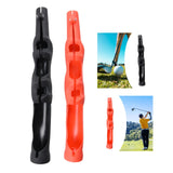 Maxbell Golf Swing Grip Training Attachment Non Slip Soft Golf Club Grips for Outdoor Black
