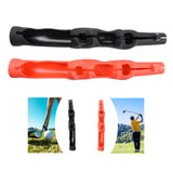 Maxbell Golf Swing Grip Training Attachment Non Slip Soft Golf Club Grips for Outdoor Black