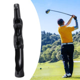 Maxbell Golf Swing Grip Training Attachment Non Slip Soft Golf Club Grips for Outdoor Black