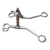 Maxbell Stainless Steel Snaffle Bit Easy to Use Equestrian Supplies for Horse Riding