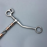 Maxbell Stainless Steel Snaffle Bit Easy to Use Equestrian Supplies for Horse Riding