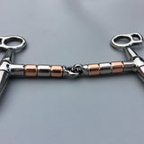 Maxbell Stainless Steel Snaffle Bit Easy to Use Equestrian Supplies for Horse Riding