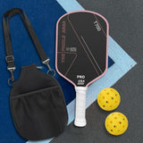 Maxbell Carbon Fiber Pickleball Paddle Comfort Grip for Consistency Control Training Pink Red