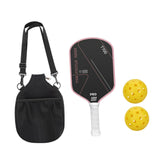 Maxbell Carbon Fiber Pickleball Paddle Comfort Grip for Consistency Control Training Pink Red