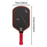 Maxbell Carbon Fiber Pickleball Paddle Comfort Grip for Consistency Control Training Red