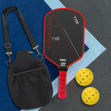 Maxbell Carbon Fiber Pickleball Paddle Comfort Grip for Consistency Control Training Red