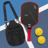 Maxbell Carbon Fiber Pickleball Paddle Comfort Grip for Consistency Control Training Red