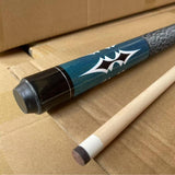 Maxbell 1/2 Split Billiard Cue Wooden Length 57inch Snooker Cue for Game Home Office
