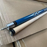 Maxbell 1/2 Split Billiard Cue Wooden Length 57inch Snooker Cue for Game Home Office