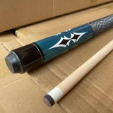 Maxbell 1/2 Split Billiard Cue Wooden Length 57inch Snooker Cue for Game Home Office