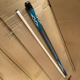 Maxbell 1/2 Split Billiard Cue Wooden Length 57inch Snooker Cue for Game Home Office