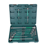 Maxbell T Handle Hex Wrench with Rotating Sleeve Nonslip Professional Metric Sliding 10pcs