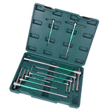 Maxbell T Handle Hex Wrench with Rotating Sleeve Nonslip Professional Metric Sliding 10pcs