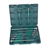 Maxbell T Handle Hex Wrench with Rotating Sleeve Nonslip Professional Metric Sliding 10pcs