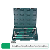 Maxbell T Handle Hex Wrench with Rotating Sleeve Nonslip Professional Metric Sliding 8pcs